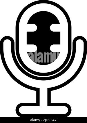 Home screen apps microphone . Stock Vector