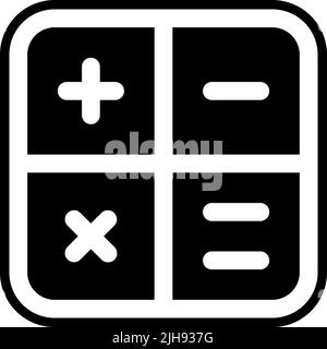 Home screen apps calculator . Stock Vector