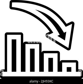 Increase and decrease decrease . Stock Vector
