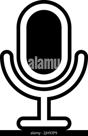 Home screen apps microphone . Stock Vector