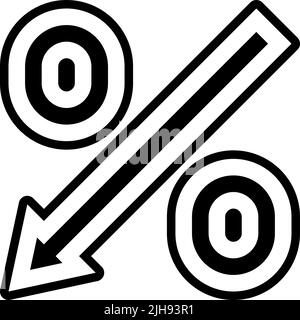Increase and decrease decrease . Stock Vector