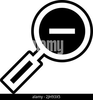 Increase and decrease zoom out . Stock Vector
