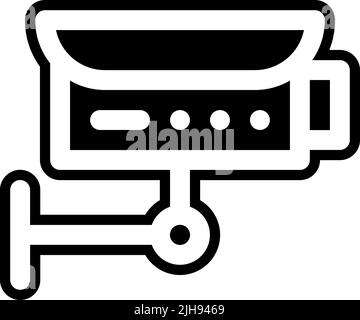 Motorway cctv camera . Stock Vector