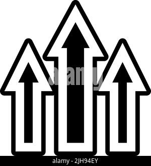 Percent with up and down arrow template. 3D design element. Percentage ...