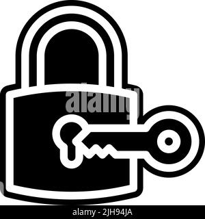 Internet security lock . Stock Vector