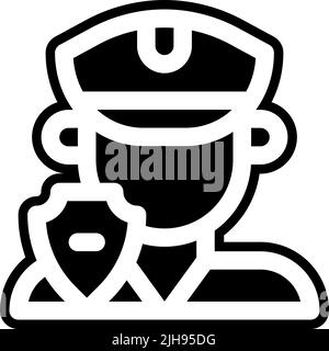 Motorway policeman . Stock Vector