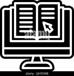 Online education reading . Stock Vector