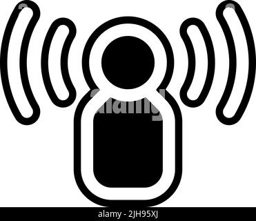 Podcast broadcast . Stock Vector