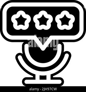 Podcast rating . Stock Vector
