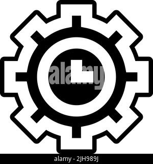 Seo and sem time management . Stock Vector