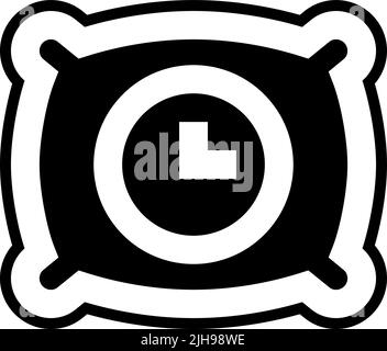 Time and date sleeping . Stock Vector