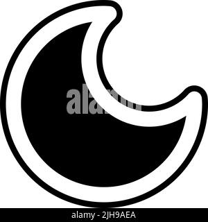 Basic ui moon . Stock Vector