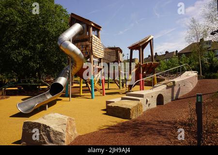 The newly built Claremont Park in Brent Cross, London. United Kingdom Stock Photo