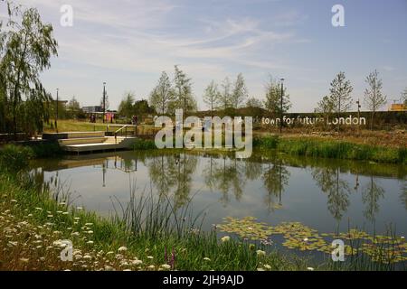 The newly built Claremont Park in Brent Cross, London. United Kingdom Stock Photo