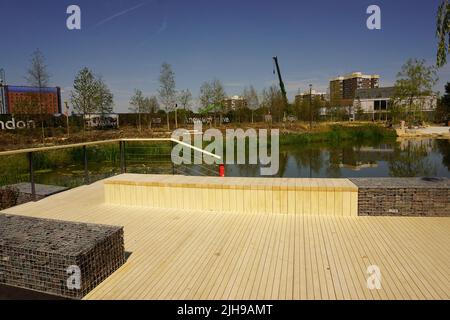 The newly built Claremont Park in Brent Cross, London. United Kingdom Stock Photo