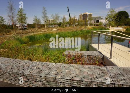 The newly built Claremont Park in Brent Cross, London. United Kingdom Stock Photo