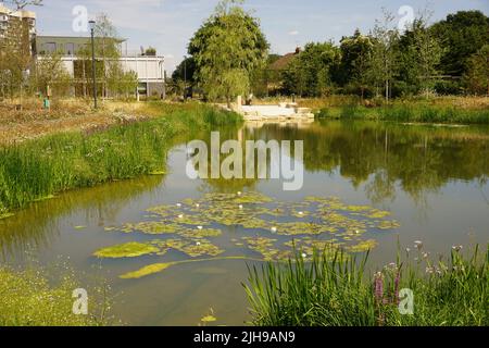 The newly built Claremont Park in Brent Cross, London. United Kingdom Stock Photo