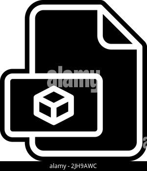 3D printing file . Stock Vector