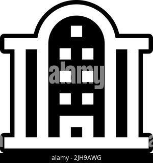 Wedding hotel . Stock Vector
