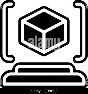 3D printing scanner . Stock Vector