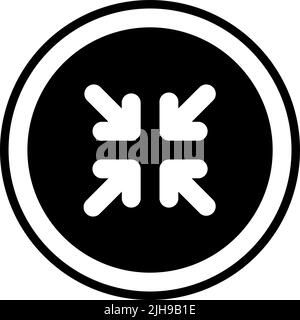 Arrow minimize . Stock Vector