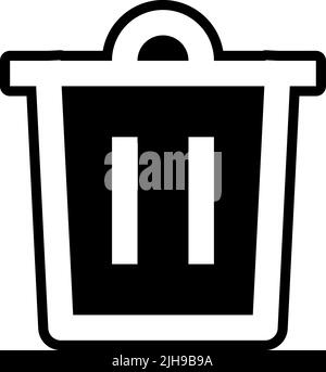 Basic ui delete . Stock Vector