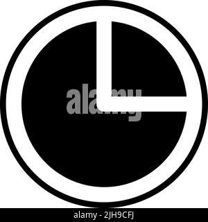 Basic ui pie chart . Stock Vector