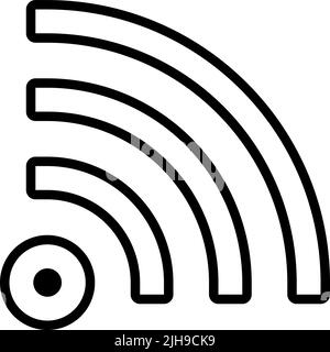 Basic ui wifi . Stock Vector