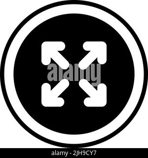 Arrow maximize . Stock Vector