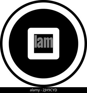 Basic ui stop . Stock Vector