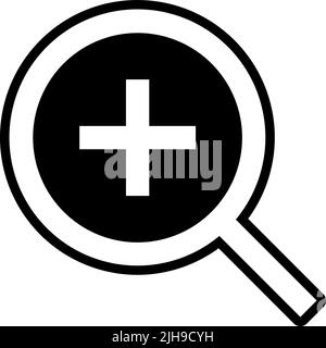 Basic ui zoom in . Stock Vector