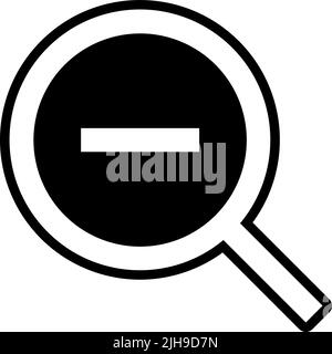 Basic ui zoom out . Stock Vector