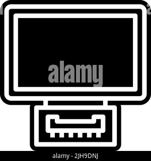 Connector types display . Stock Vector