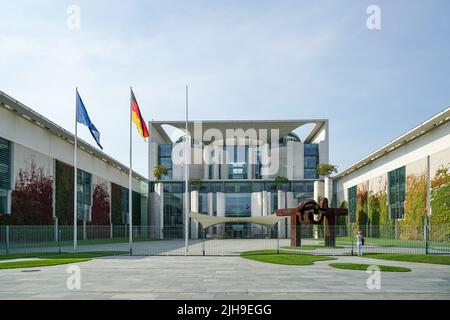 Berlin, Germany, 2014. The Federal Chancellery Building Offical Residence of the German Chancellor Angela Merkel in Berlin Stock Photo