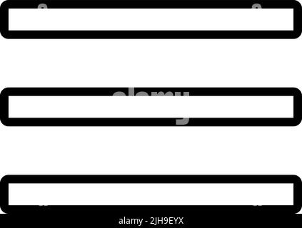 Basic ui open menu . Stock Vector