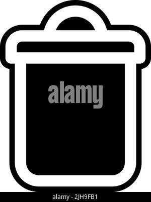 Contact us trash bin . Stock Vector