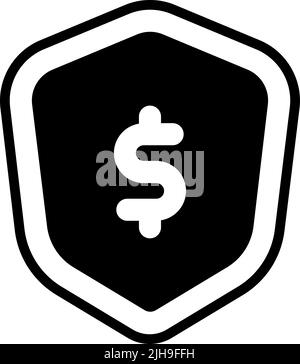 Economy shield . Stock Vector