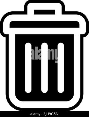 Contact us trash bin . Stock Vector