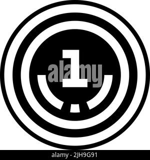 Chile coin . Stock Vector
