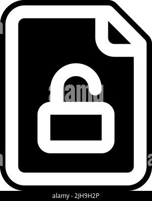 File and folders unlock . Stock Vector