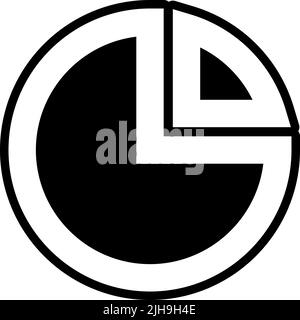 Finance and ecommerce pie chart . Stock Vector