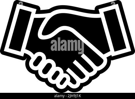 Donations handshake . Stock Vector