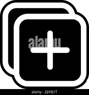Essentials ui add . Stock Vector
