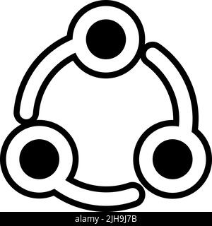 Essentials ui share . Stock Vector