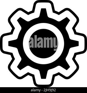 Find job user interface gear . Stock Vector