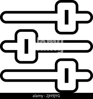Find job user interface preferences . Stock Vector