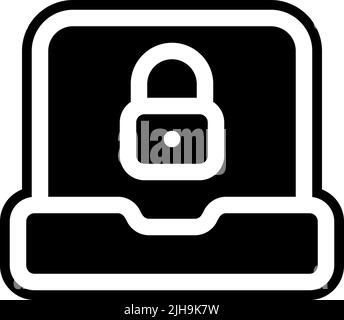Login laptop . Stock Vector