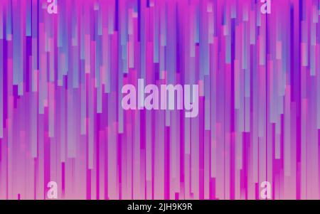 Glitch color lines. Vertical digital distortions. Cyberpunk distorted stripes. No signal noise. Video data error. Bright chaos visualization. Vector i Stock Vector