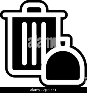 Street market garbage . Stock Vector