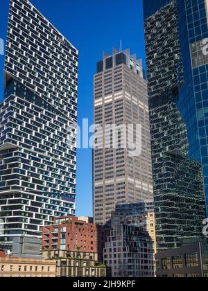 Modeern skyscrapers at Sydney's Circular Quay.. Stock Photo